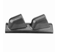 Tnfeeon Supporto per Manometro Universale, Staffa di Montaggio in Plastica per Manometri 52 Mm, Visualizzazione a Livello degli Occhi per Auto, Camion, Barche, Motociclette (Doppio foro)