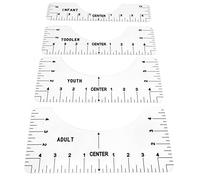 Tnfeeon T-shirt Flessibili Linee Guida Lineari per i Progetti di Centraggio, Forti e Durevoli Nessuno Insegnanti, per e Artigiani, Comprendono 4 Sovrani