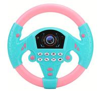 Tnfeeon Volante Copilota per Bambini Simulazione Giocattolo Volante con Luce E Suono Guida Giocattoli Educativi per La Prima Infanzia(Rosa Blu)
