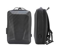 Tnfeeon Zaino da Viaggio con Guscio Rigido Porta USB, Scomparto per Laptop 15,6 Pollici Blocco Password Protezione Dall'acqua Viaggi D'affari Separazione Dall'asciutto e Dal Bagnato (BLACK)