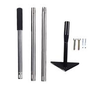 Tnfeeon Zappa da Giardino, Zappa in Acciaio Inossidabile Manico Lungo Staccabile Triangolo da Giardino per Diserbo Scuffle Loop Giardinaggio Diserbatore Coltivatore Manico Durevole