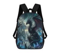 TNFHSOFT Cartone Drago Zaino Per Bambini,zaino Scolastico Del Dinosauro,per Bambini E Bambine,Zaino Sulla Spalla Leggero Da 17 Pollici Per La Scuola Primaria,per Bambini Campeggio Escursionismo