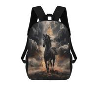 TNFHSOFT Cavallo Zaino Per Bambini Ragazze Ragazzi, Zaino, Zainetto, Scuola Elementare, Perfetto Per Tornare A Scuola O Educazione Fisica, Regali E Viaggi 17 Pollici