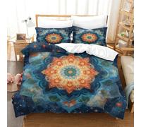 TNFHSOFT Mandala Hotel Set Copripiumino 3D Stampato Microfibra Morbida Perfetto Per Ragazzi E Ragazze,