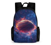 TNFHSOFT Pallacanestro Zaino Per Bambini Ragazze Ragazzi, Zaino, Zainetto, Scuola Elementare, Perfetto Per Tornare A Scuola O Educazione Fisica, Regali E Viaggi 17 Pollici