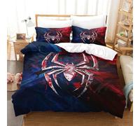 TNFHSOFT Ragno Set Di Biancheria Da Letto Di Stampato in 3D Con Federe,copripiumino Da Con Chiusura A Cerniera, Copripiumino in Microfibra Morbida King（220x240cm）
