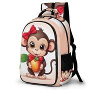 TNFHSOFT Scimmia Zaini Ragazzi Ragazze Secondary School Bookbags Zaino Per Junior Zaino Elementare