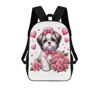 TNFHSOFT Shih Tzu Zaini Ragazzi Ragazze Secondary School Bookbags Cane Zaino Per Junior Zaino Elementare 17pollici