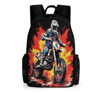TNFHSOFT Veicoli Moto Off-Road Zaino Per Bambini Ragazze Ragazzi, Zaino, Zainetto, Scuola Elementare, Perfetto Per Tornare A Scuola O Educazione Fisica, Regali E Viaggi 17 Pollici