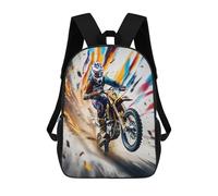 TNFHSOFT Veicoli Moto Off-Road Zaino Per Bambini Ragazze Ragazzi, Zaino, Zainetto, Scuola Elementare, Perfetto Per Tornare A Scuola O Educazione Fisica, Regali E Viaggi 17 Pollici