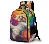 TNFHSOFT Yorkshire Terrier Cane Zaino Per Bambini,Zaini Bambini Asilo, Ragazzi Borsa Per La Scuola Per Ragazze,Zaino Per Bambino,Zaino Da Viaggio Alla Moda One Size
