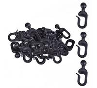 Tngan 36 ganci in plastica per tende gazebo, zanzariere (nero)