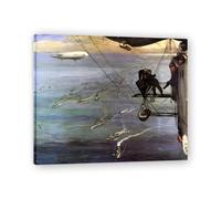 TNGHHSGA Convoglio Del Mare Del Nord Ritratto Realista e Scene di Guerra di John Lavery - Arte Eterna Irlandese per Decorazione Casa 50x60cm Incorniciato