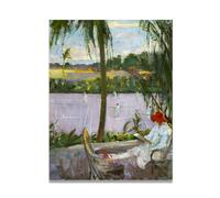 TNGHHSGA Florida In Inverno Ritratto Realista E Scene Di Guerra Di John Lavery - Arte Irlandese Sulla Tela Per Decorazione Casa 80x104cm Non Incorniciato