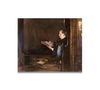 TNGHHSGA In Lavorazione Ritratto Realista e Scene di Guerra di John Lavery - Arte Irlandese Classica sulla Tela per Decorazione Casa 50x60cm Non incorniciato