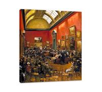 TNGHHSGA Inaugurazione Della Galleria Ritratto Realista e Scene di Guerra di John Lavery - Arte Eterna Irlandese per Decorazione Casa 70x84cm Incorniciato