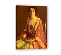 TNGHHSGA Insieme Ritratto Realista e Scene di Guerra di John Lavery - Arte Eterna Irlandese per Decorazione Casa 20x28cm Incorniciato