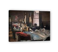 TNGHHSGA La Prima Vittima Ritratto Realista E Scene Di Guerra Di John Lavery - Arte Irlandese Sulla Tela Per Decorazione Casa 80x104cm Incorniciato