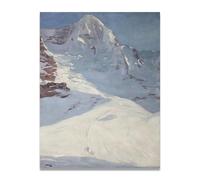 TNGHHSGA La Svizzera In Inverno Ritratto Realista E Scene Di Guerra Di John Lavery - Arte Irlandese Sulla Tela Per Decorazione Casa 40x52cm Non Incorniciato