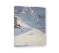 TNGHHSGA La Svizzera In Inverno Ritratto Realista E Scene Di Guerra Di John Lavery - Arte Irlandese Sulla Tela Per Decorazione Casa 60x78cm Incorniciato