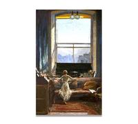 TNGHHSGA Raid Alla Luce Del Giorno Ritratto Realista e Scene di Guerra di John Lavery - Arte Irlandese Classica sulla Tela per Decorazione Casa 50x80cm Non incorniciato