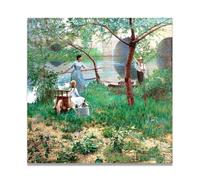 TNGHHSGA Sotto Il Ciliegio Ritratto Realista e Scene di Guerra di John Lavery - Arte Irlandese Classica sulla Tela per Decorazione Casa 70x70cm Non incorniciato