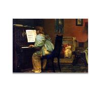 TNGHHSGA Tra Una Seduta E L'Altra Ritratto Realista e Scene di Guerra di John Lavery - Arte Eterna Irlandese per Decorazione Casa 70x98cm Non Incorniciato