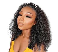 TNICE Headband Wig Deep Wave Human Hair Headband Wigs 14 inch Natural Color