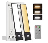 Tnight 20cm Luce Armadio LED con Sensore di Movimento,1200mAh Dimmerabile Magnetica Ricaricabile 70 Leds Luce Sottopensile con Telecomando,Lampada per Cucina Scale Soggiorno Bagno Camere da Letto