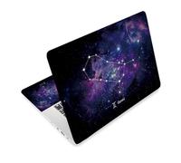 TNKBREEZE Pellicola adesiva per computer portatile, per lavoro, scuola, costellazione, notebook, 3 pezzi, decalcomanie per computer da 15 a 15,6 pollici Gemelli