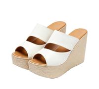 TNMIUH Sandali Zeppa Donna Doppia Fascia Mules Sabot Piattaforma Tacco 11cm