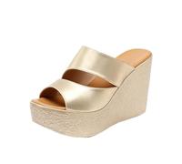 TNMIUH Sandali Zeppa Donna Doppia Fascia Mules Sabot Piattaforma Tacco 11cm