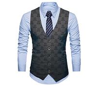 TnmZi Gilet Da Abito Gilet Da Uomo Slim Fit Elegante Casual Da Uomo Celebrazione Di Nozze Primaverili E Autunnali Host Gilet Di Moda Uomo AT01 M
