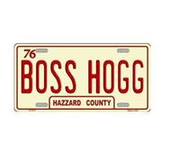 TNND Boss Hogg Hazzard County - Targa per targa, 15,2 x 30,5 cm