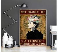 TNND Frida Kahlo Wall Art - Poster in metallo 20,3 x 30,5 cm