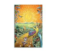TNND Grateful Dead Golden Road Hippie Room - Targa in metallo stile bohémien, decorazione per il bagno, 20 x 30 cm