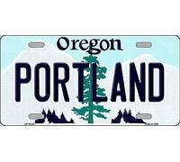 TNND Portland Oregon - Targa in metallo, 15,2 x 30,5 cm