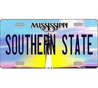 TNND Southern State Mississippi, Targa in Metallo, 15,2 x 30,5 cm