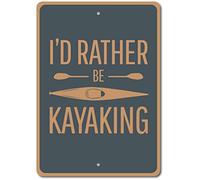 TNND - Targa in latta per kayak, idea regalo per kayak, 20 x 30 cm