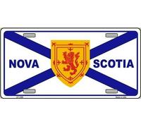 TNND - Targa in Metallo con Bandiera della Nuova Scozia, 15,2 x 30,5 cm