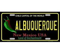 TNND Targa in metallo con scritta "Albuquerque New Mexico", 15,2 x 30,5 cm