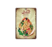 TNND - Targa in metallo per pasta italiana, 20 x 30 cm