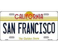 TNND - Targa in metallo per targa di San Francisco California, 15,2 x 30,5 cm