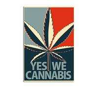 TNND Yes We Cannabis Cannabis Marijuana S Weed Smokers Herbal Leaf Addictioncannabis Sativa Metal Sign Decor Bagno Vintage Murale 20x30 pollici
