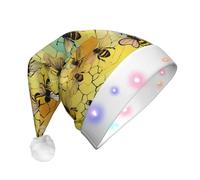Tnnutp Cappello da Babbo Natale con ape che vola a LED, per Natale, Capodanno, feste, ornamento preferito per feste di Natale