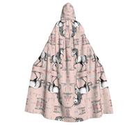 Tnnutp Fairy Tale Unicorn04 - Mantello unisex con cappuccio, per feste di Halloween, cosplay