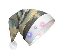 Tnnutp Moon And Sea Led Santa Hat Light Up Hat Natale Capodanno Party Head Wear Preferito Ornamento Festa di Natale