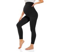 TNNZEET Leggings premaman a vita alta, da donna, per la gravidanza, per lo yoga, A-nero., XL