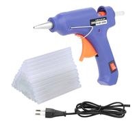 TNOMSNO Pistola per Colla a Caldo, 20W Colla a Caldo 7mm con 60 Stick, Pistola a Caldo per Colla per Arte DIY a Scuola Artigianato, Pistola Colla a Caldo Professionale