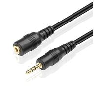 TNP Cavo di Prolunga 2,5 mm (91CM) - Adattatore Jack Cavo Prolunga da Maschio a Femmina Rete Stereo Audio Sub Mini Presa Elettrico Metri Connettore per Cuffia Microfono Gioco Cellulari Connessioni